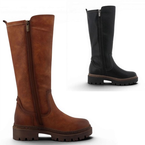 Mustang damen kniehoch klobige - damen,